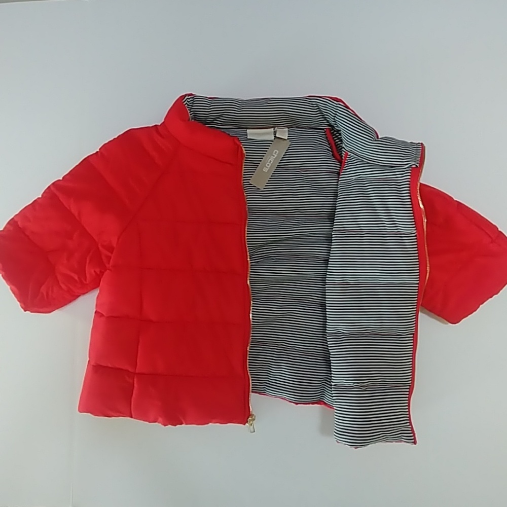 Chicos Short-Sleeve Puffer Jacket